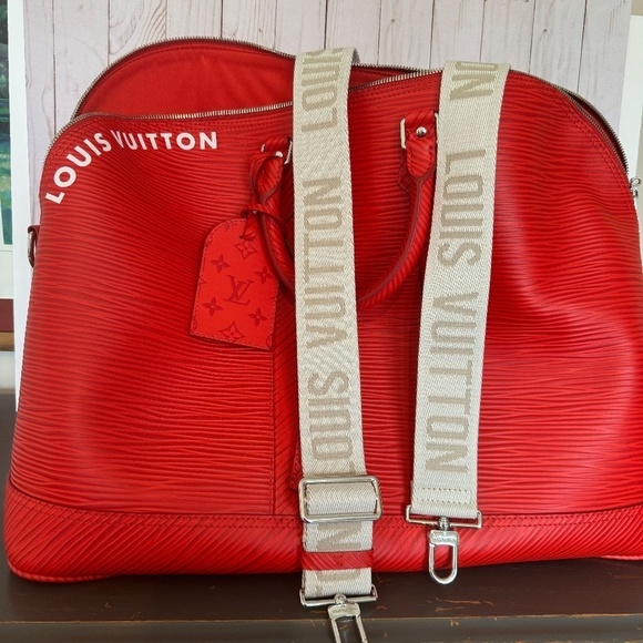 NWT Louis Vuitton Alma Travel GM Epi Leather Vermillon Red - Picture 8 of 13